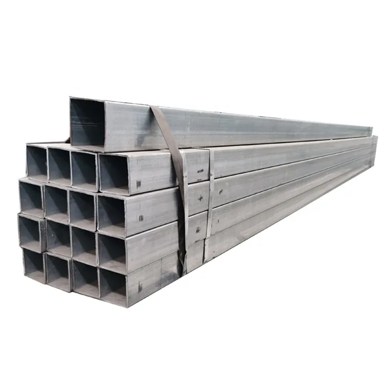 Factory Galvanized Hollow Section  tubular iron Square Steel Pipes for Shelter Structure